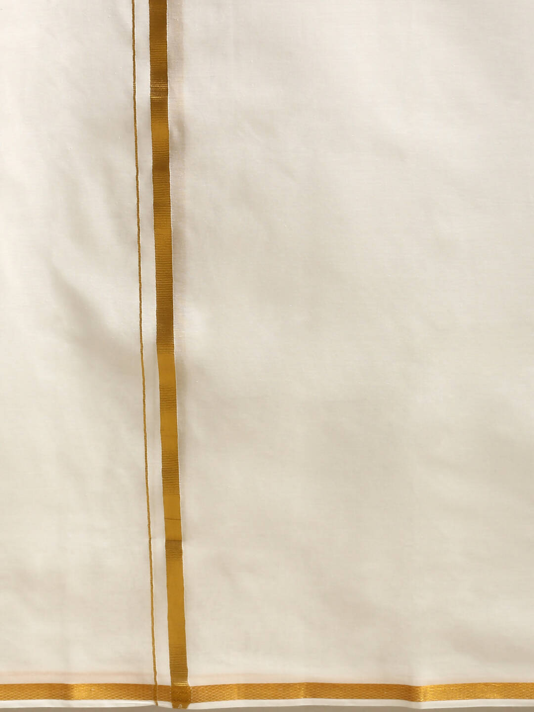 Ramraj Cotton Mens Wedding Set Cream Regular Dhoti, Shirt & Towel Arathi 1/2" - Distacart