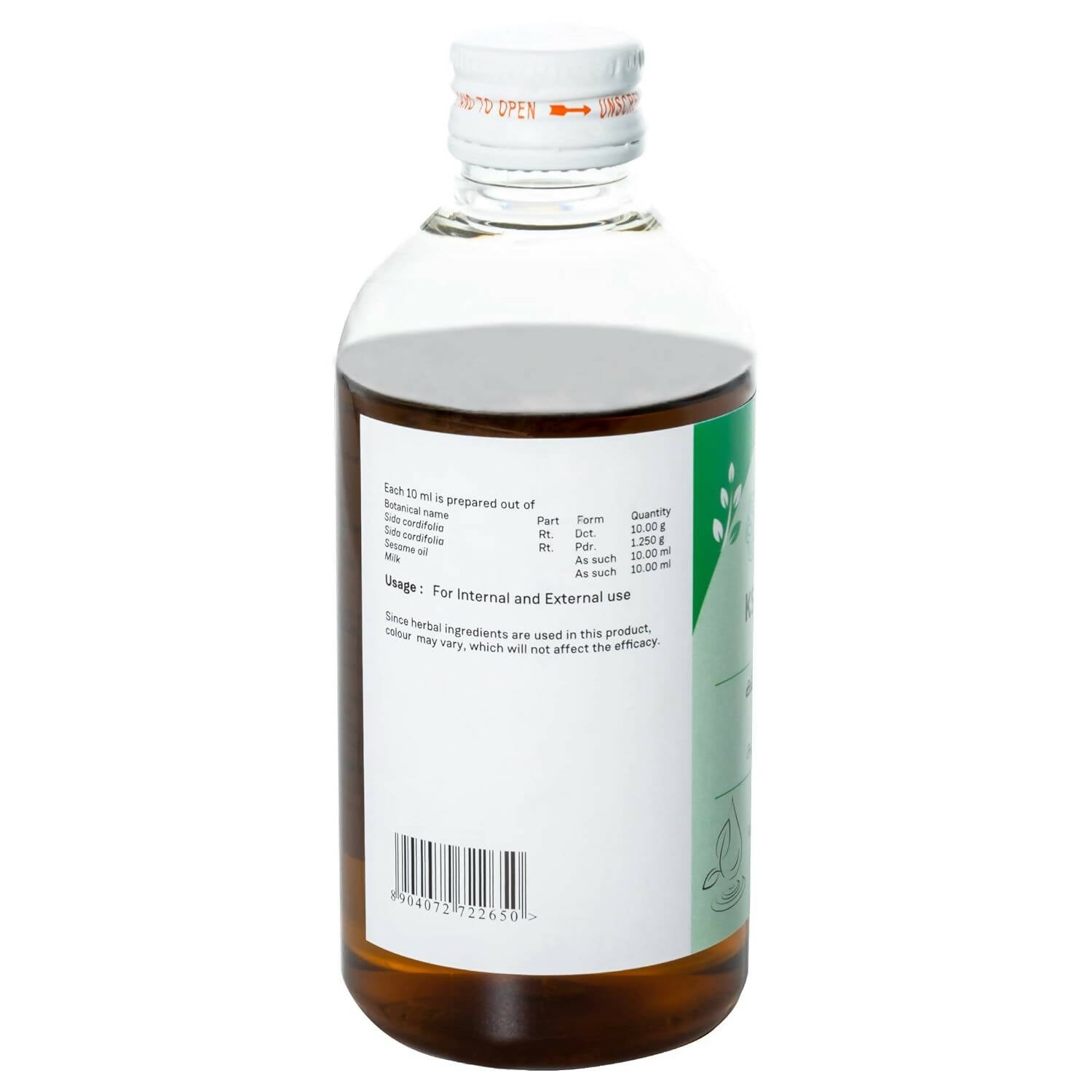 Sitaram Ayurveda Ksheerabala Thailam - Distacart