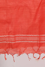 Thumbnail for Mominos Fashion Moeza Women's Linen Cotton Silver Border Red Dupatta - Distacart