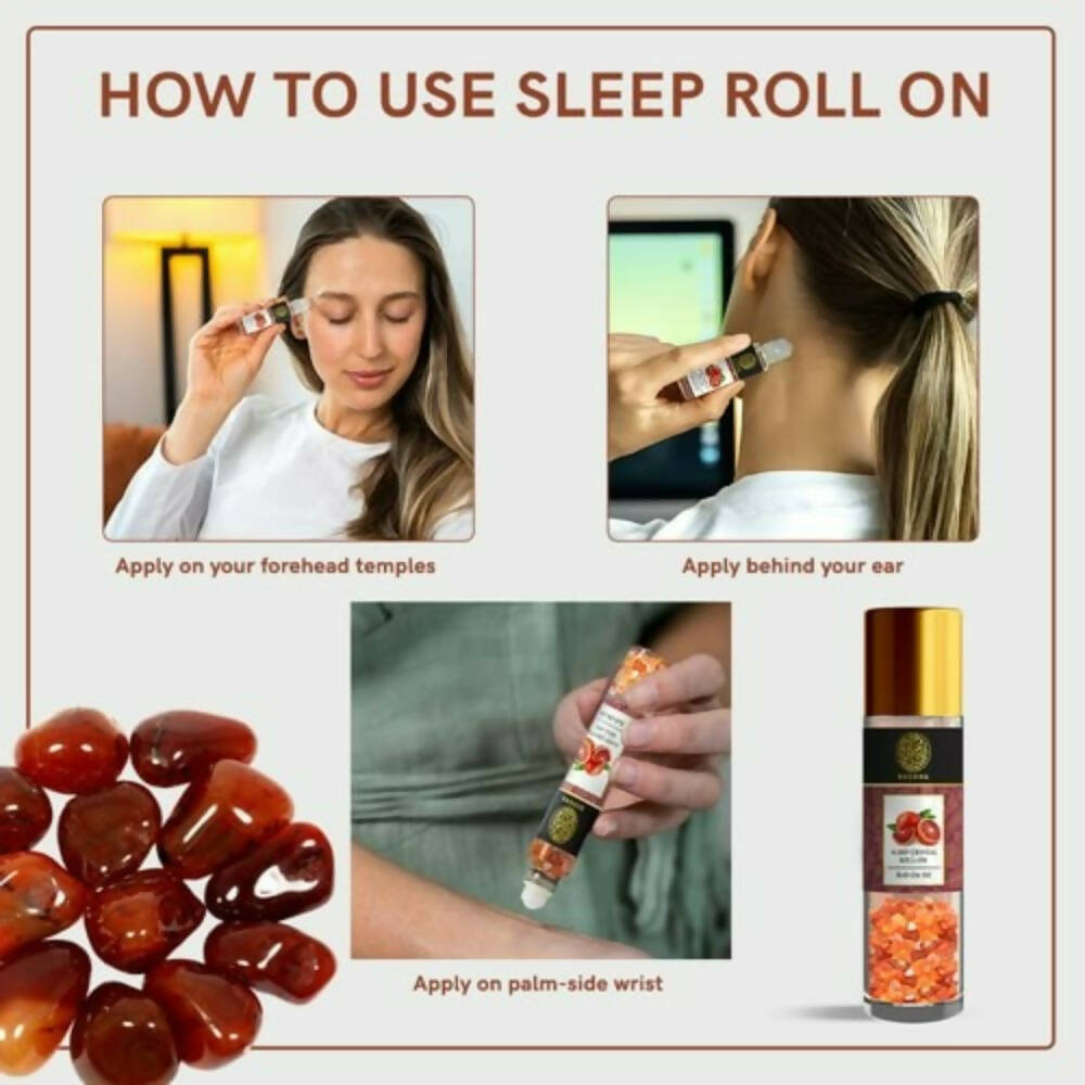Buddha Natural Sleep Carnelian Stone Essential Oil RollOn - Distacart