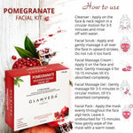 Thumbnail for Glamveda Pomegranate Fruit Facial Kit For Brightening & Radiance