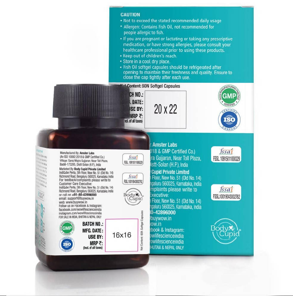 Wow Life Science Omega 3 Capsules