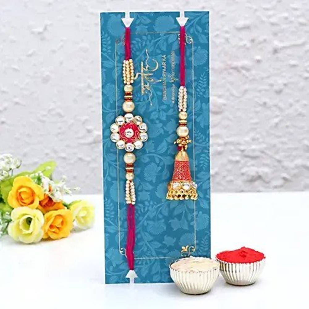 Ethnic Lumba Rakhi Set