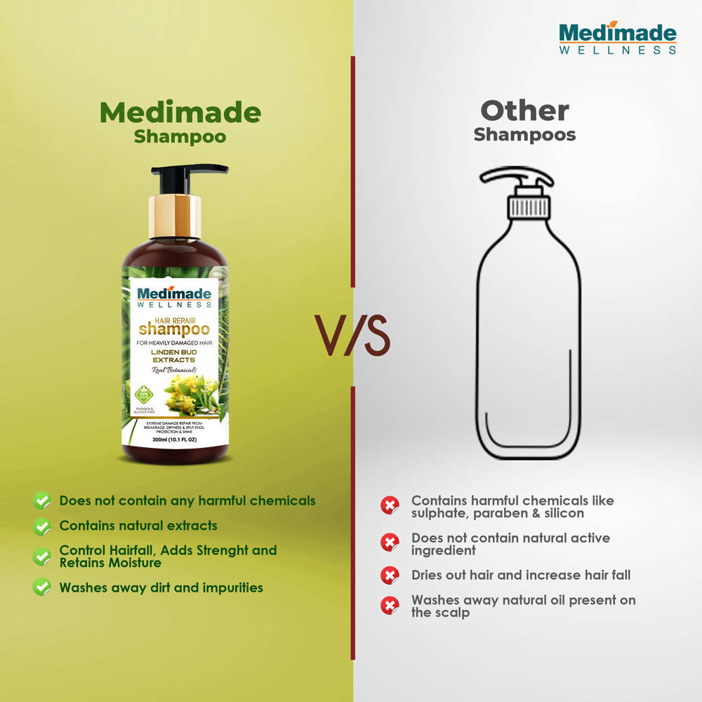 Medimade Wellness Hair Repair Shampoo with Linden Bud Extracts - Distacart