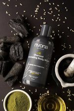 Thumbnail for Rivona Naturals Charcoal Exfoliating Body Wash - Distacart