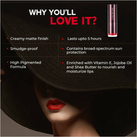Thumbnail for Colorbar Velvet Matte Lipstick Oh My Magenta 1 - Distacart
