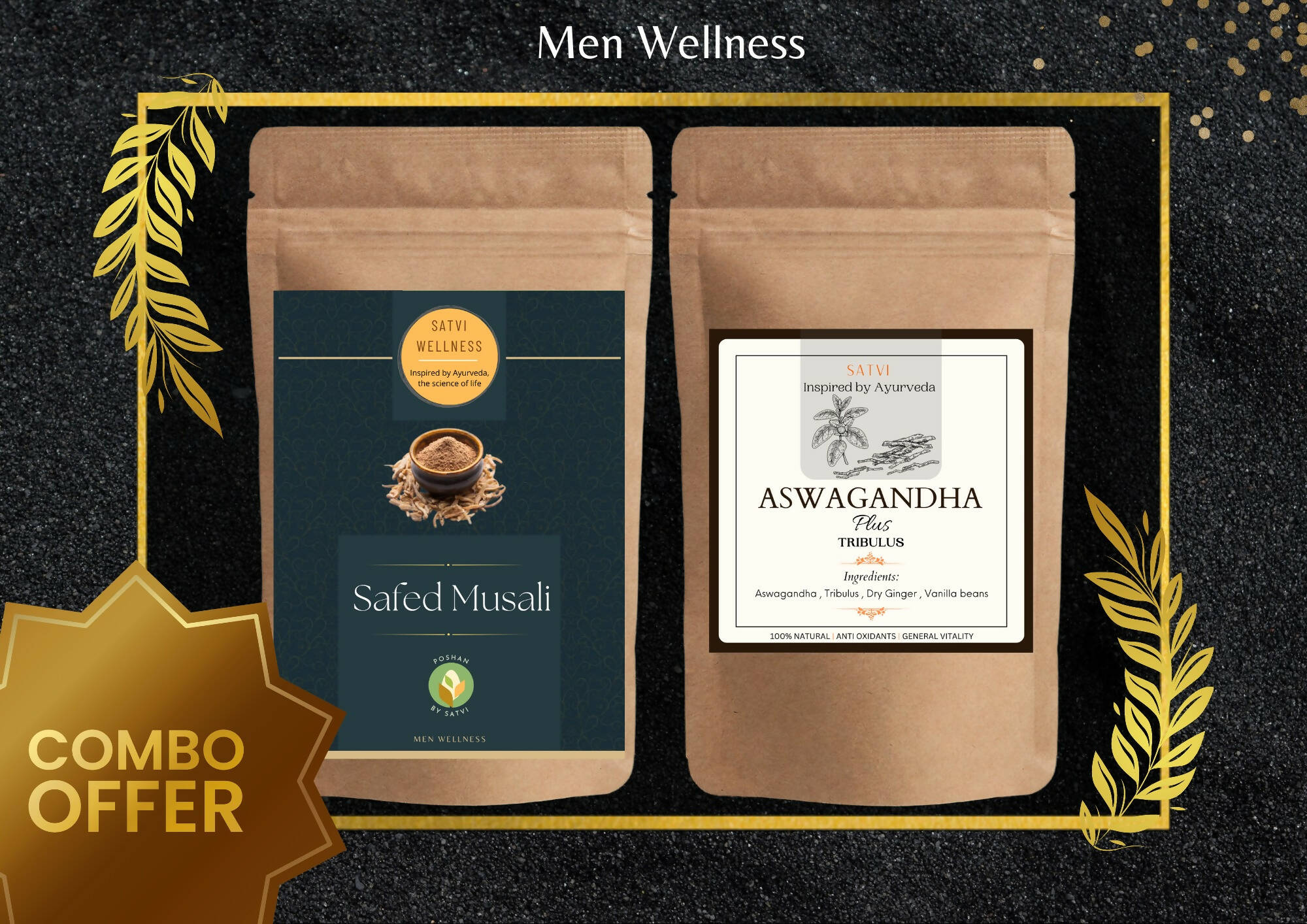Satvi Wellness Ashwagandha Plus and Safed Musli Combo - Distacart