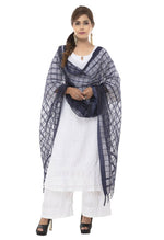 Thumbnail for Mominos Fashion Navy Blue Cotton Square Dupatta