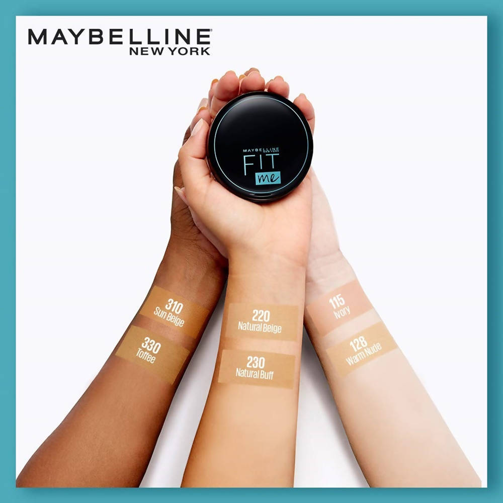 Maybelline New York Fit Me 12Hr Oil Control Compact, 330 Toffee (8 Gm) - Distacart