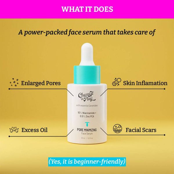 Chemist At Play Pore Minimizing Face Serum - Distacart