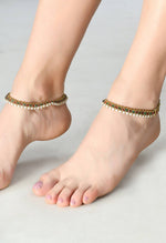 Thumbnail for Mominos Fashion Kamal Johar Multi Kundan Anklets With Pearls