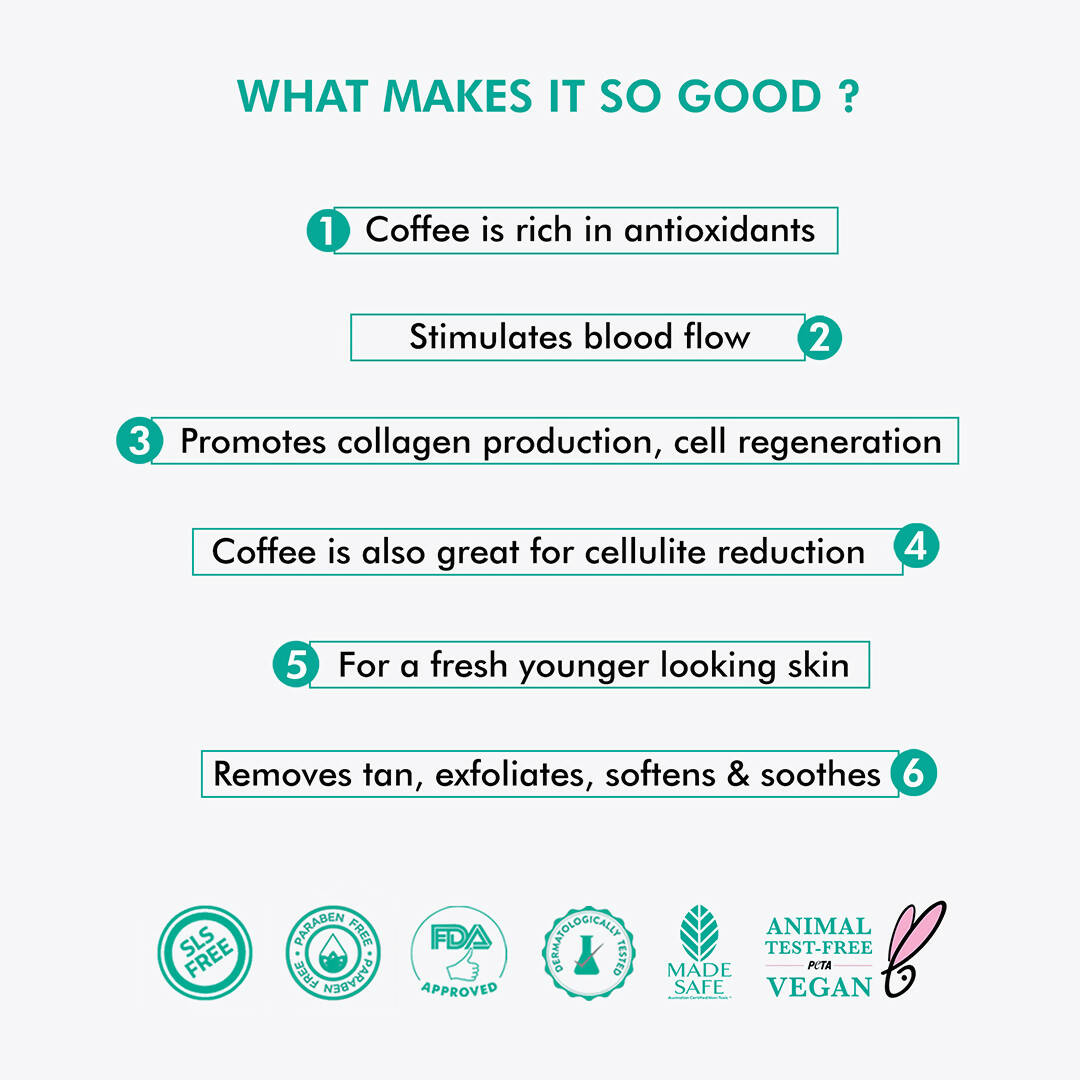 mCaffeine Raw Coffee Face Mask - Distacart