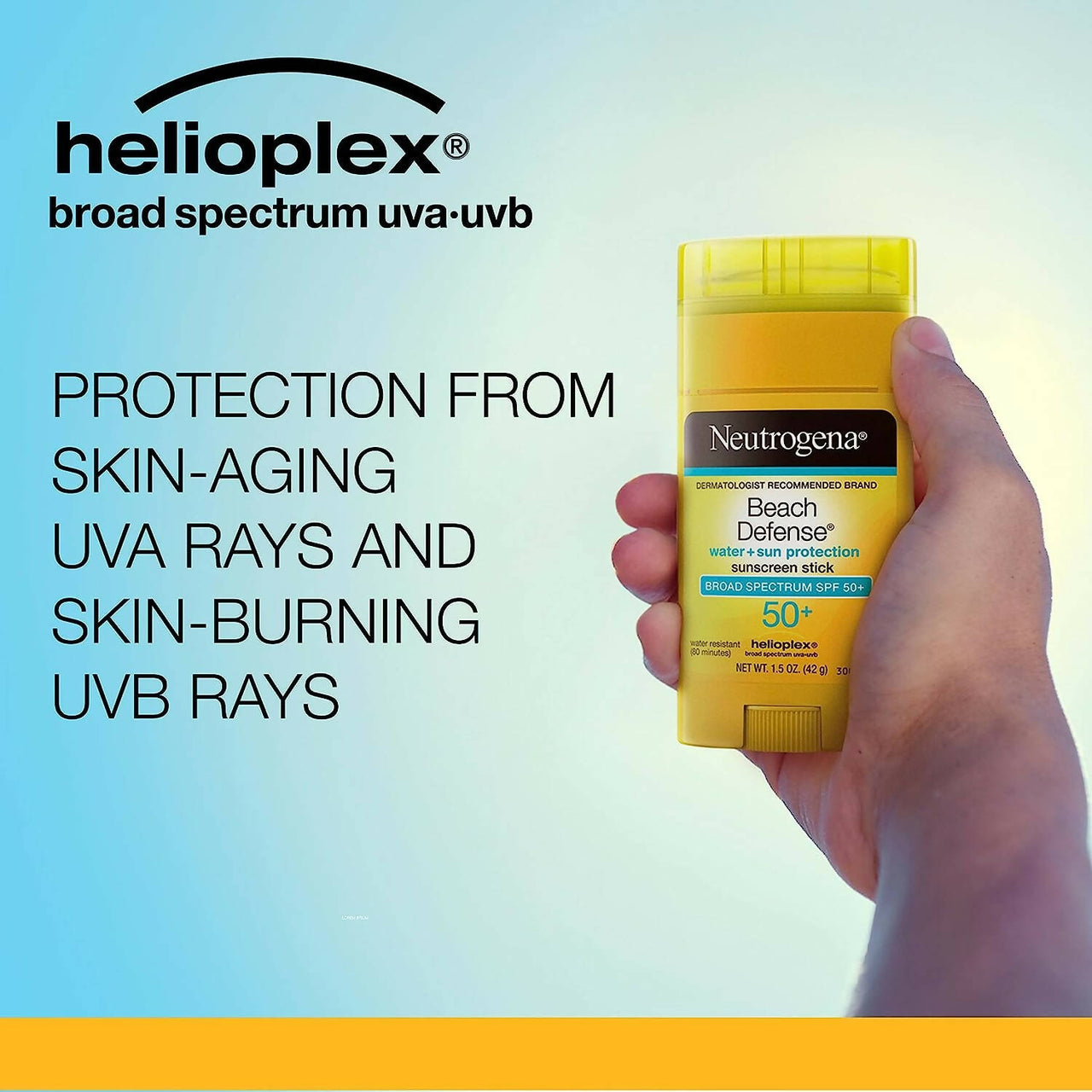 Neutrogena Beach Defense Sunscreen Stick Broad Spectrum SPF 50+ - Distacart