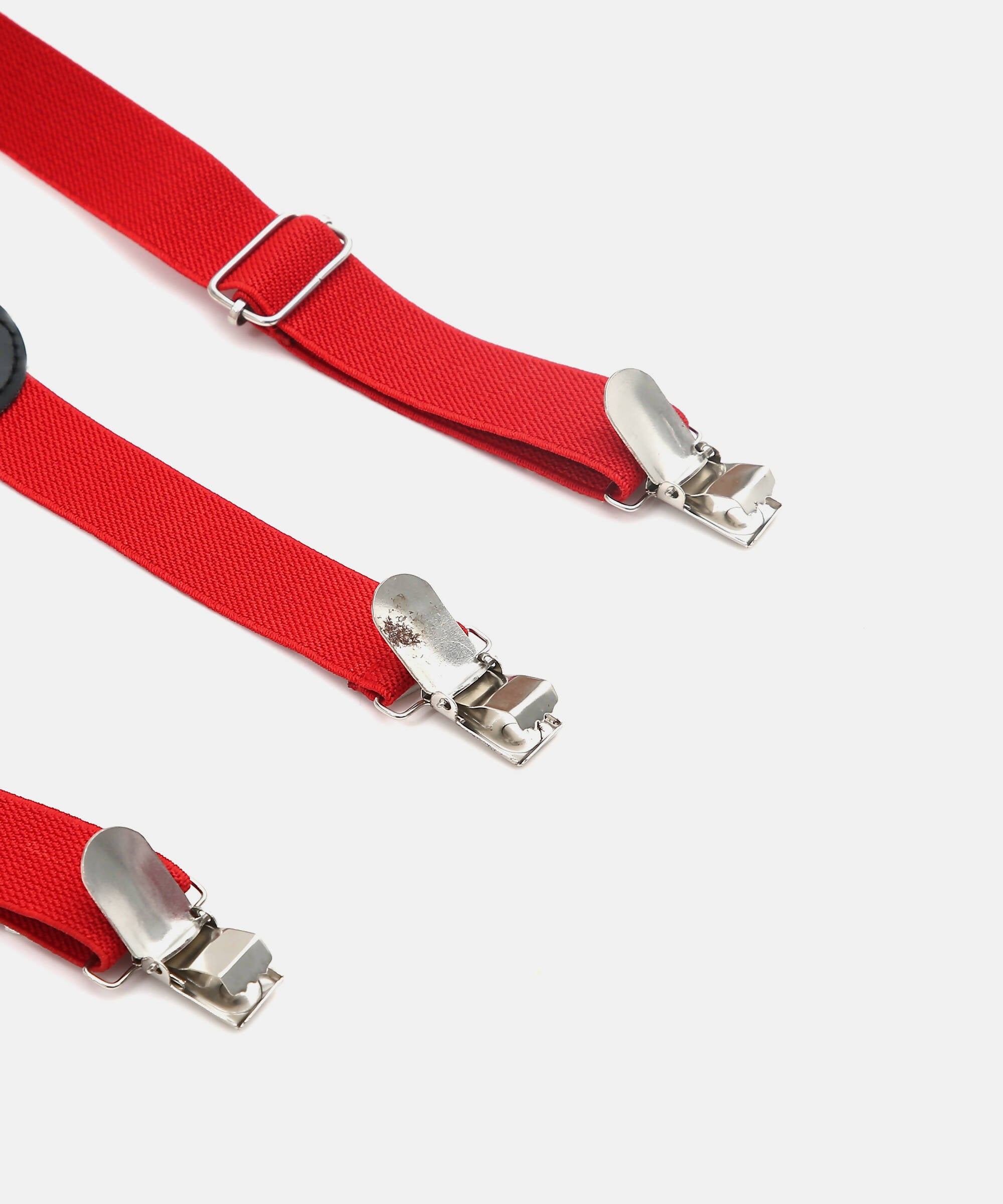 Manet Boys Solid Suspenders - Red - Distacart