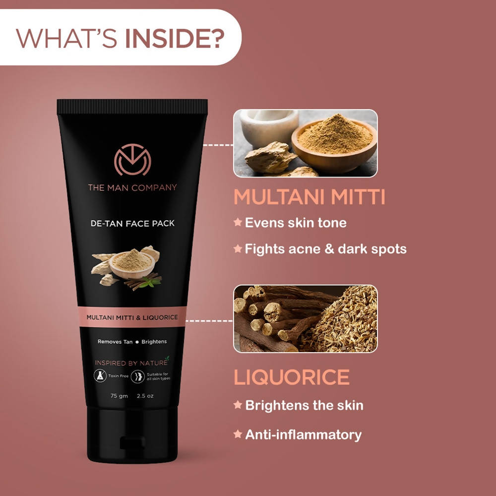 The Man Company De-Tan Face Pack - Distacart