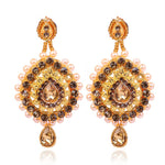 Thumbnail for Tehzeeb Creations Stone And Pearl Studded Necklace With Earrings And Tikka