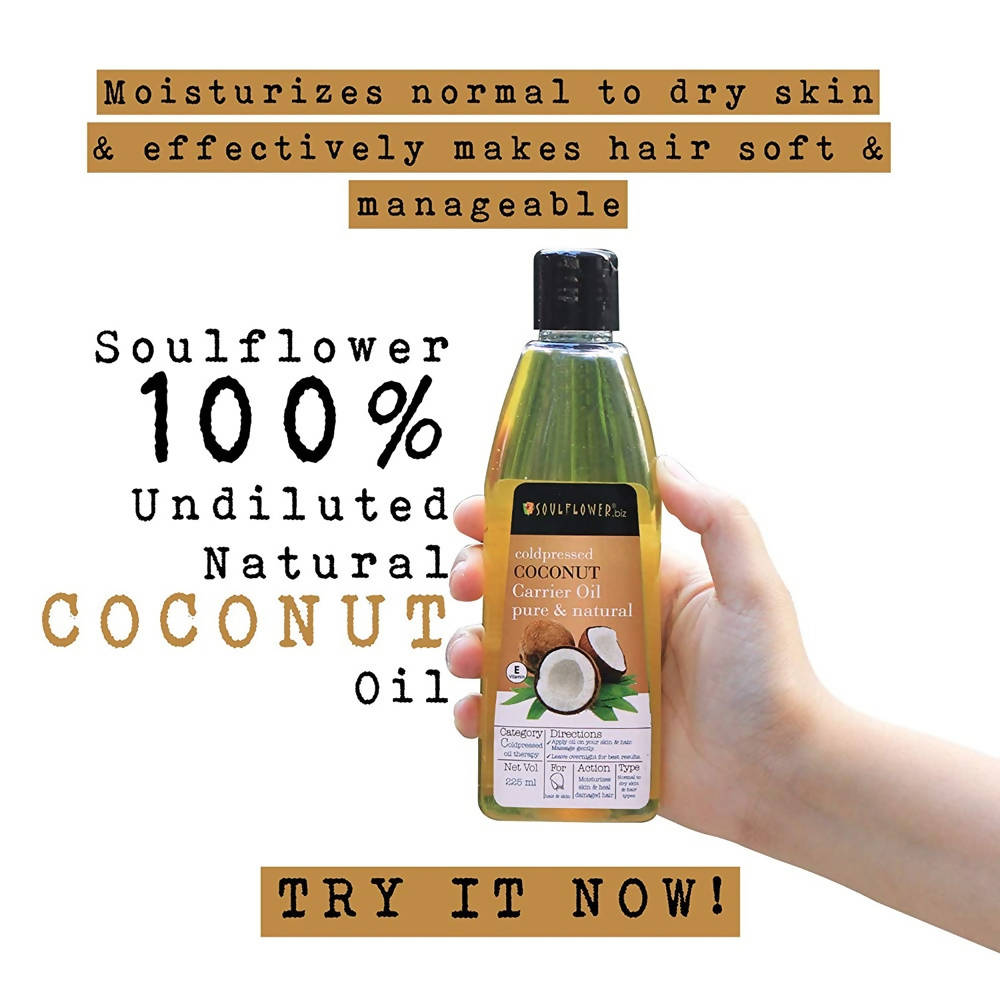 Soulflower Coconut Carrier Oil Pure & Natural