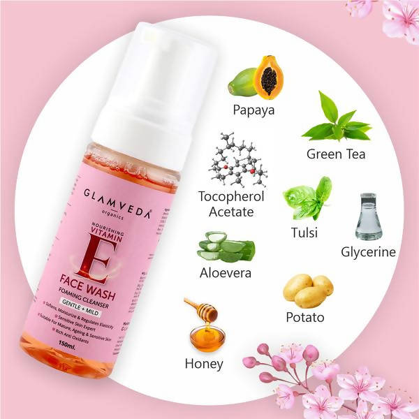 Glamveda Vitamin E Gentle Foaming Face Wash