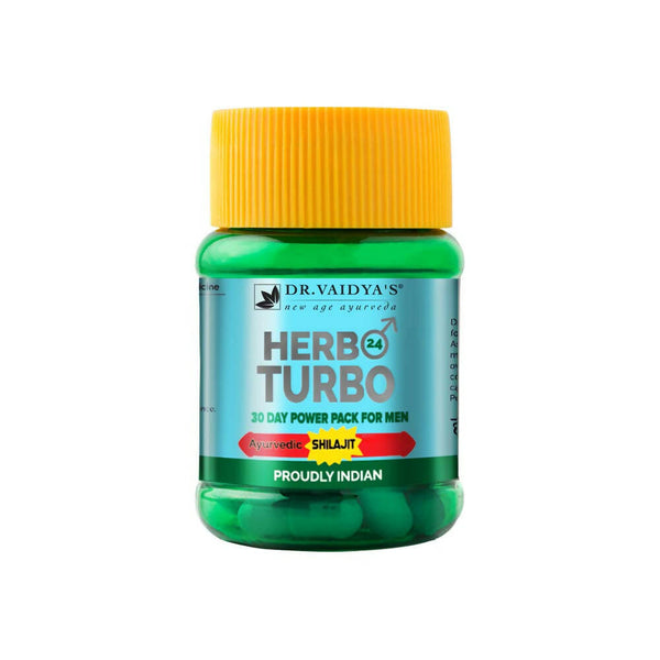 Dr. Vaidya's Herbo 24 Turbo Capsules For Men - Distacart