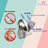 Thumbnail for Goodmunchkins Stainless Steel Feeding Bottle with Bottle Cleaning Brush/Chakku/Anti Colic Silicone Nipple Combo-(220ml,Pink) - Distacart
