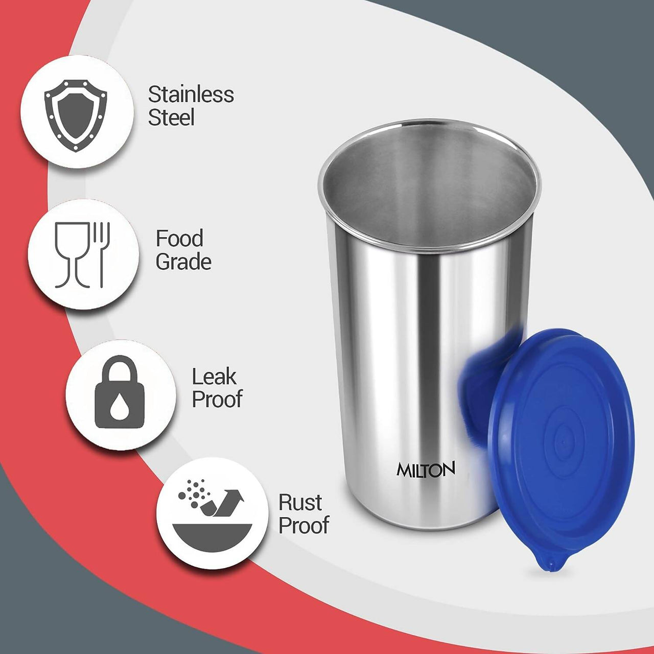 Milton Stainless Steel Tumbler with Lid - 415ml - Distacart