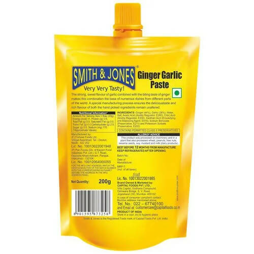 Smith & Jones Ginger Garlic Paste - Distacart
