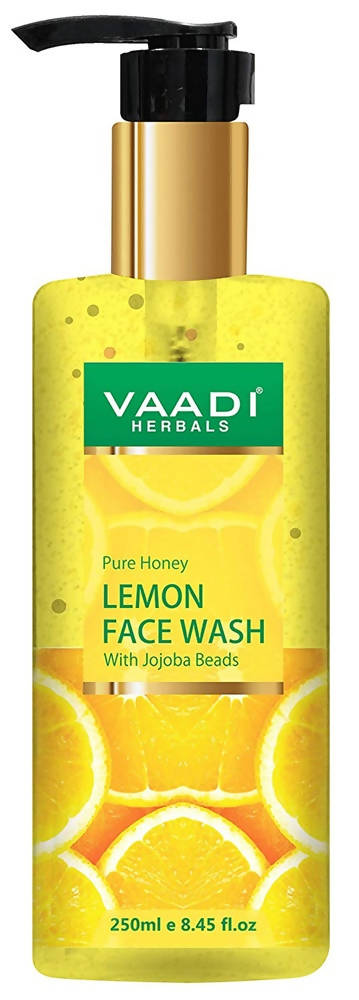Vaadi Herbals Pure Honey Lemon Face Wash With Jojoba Beads - Distacart