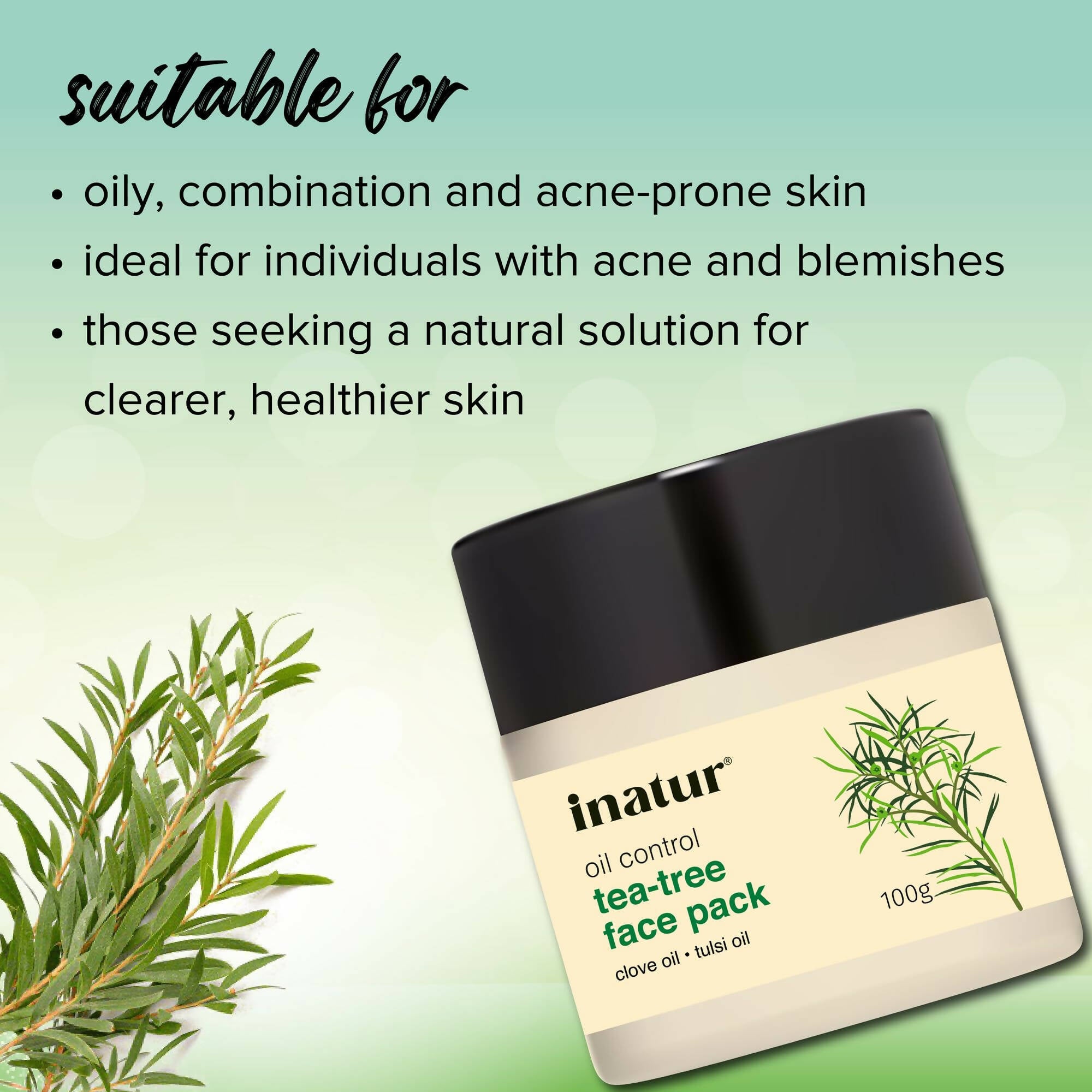 Inatur Tea Tree Face Pack - Distacart