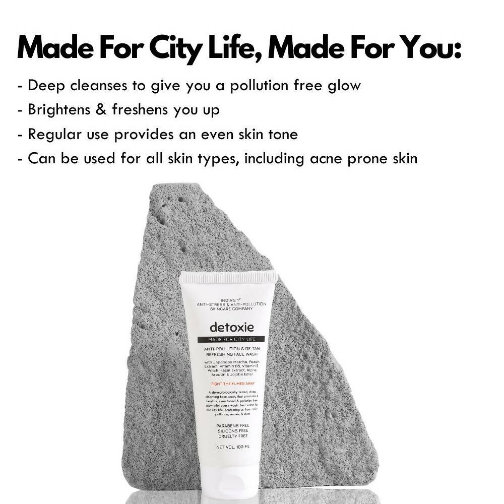 Detoxie Anti-Pollution & De-Tan Refreshing Face Wash - Distacart