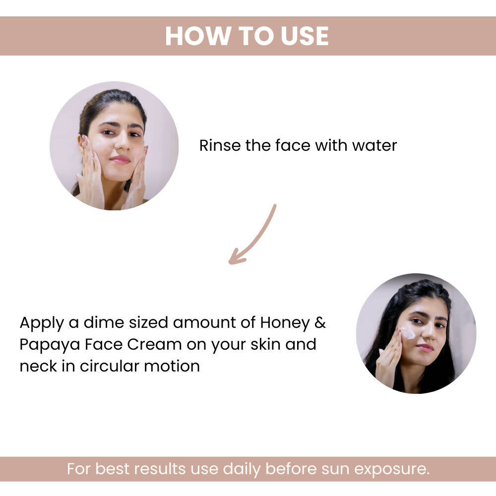 Tru Hair & Skin Honey & Papaya SPF 50 Face Cream - Distacart