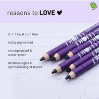 Thumbnail for Plum NaturStudio All-Day-Wear Kohl Kajal - Black Brilliance - Distacart
