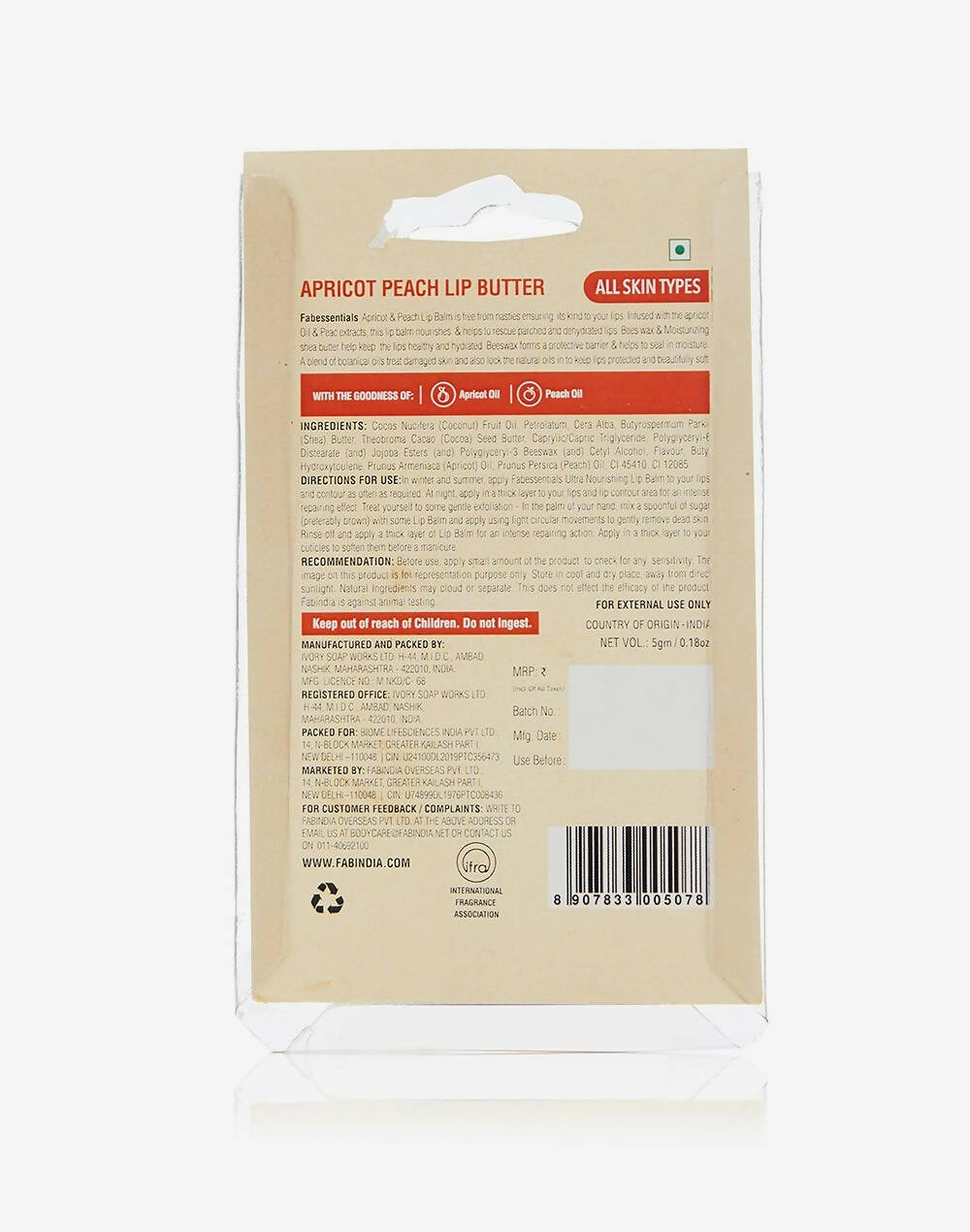 Fabessentials Apricot Peach Lip Butter - Distacart