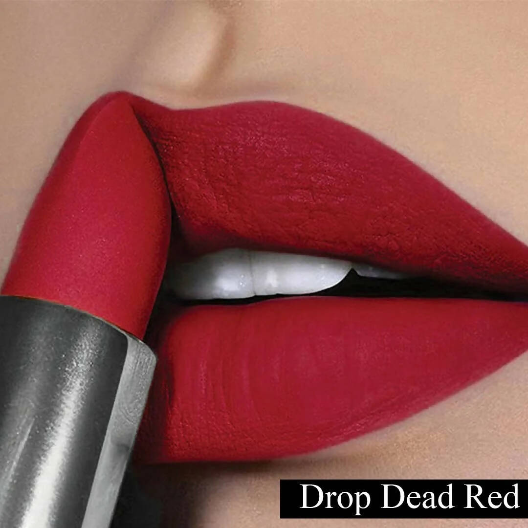 FLiCKA Wear Me Everywhere Creamy Matte Lipstick Drop Dead Red - Distacart