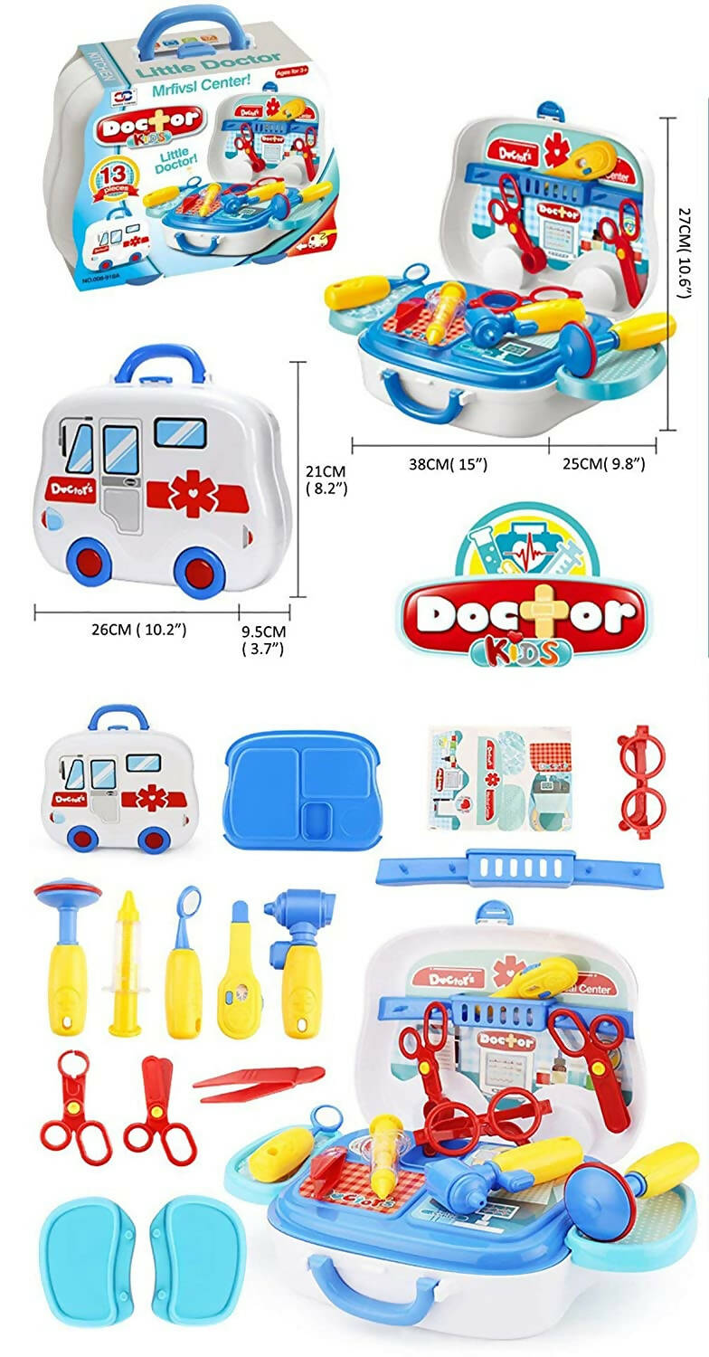 Sardar Ji Ki Dukan Pretend Play Doctor Play Sets For Boys/Girls/Kids Doctor Kit Toys With Suitcase - Isi Approved (Doctor Set - Box) - Distacart