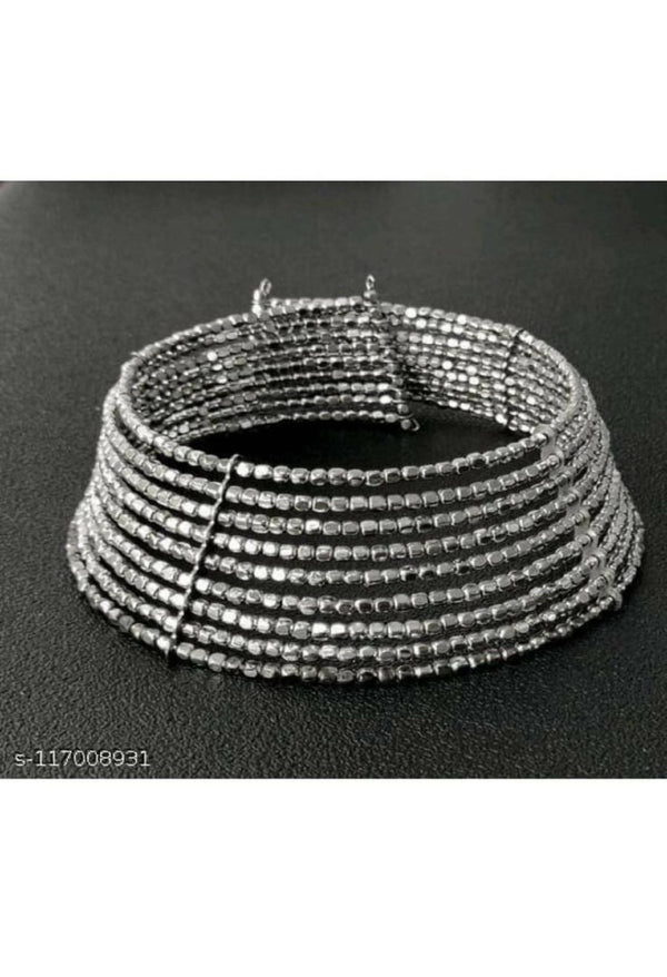 Mominos Fashion Joharkamal Oxidised Beaded work Hasli Design Choker For Women & Girls - Distacart