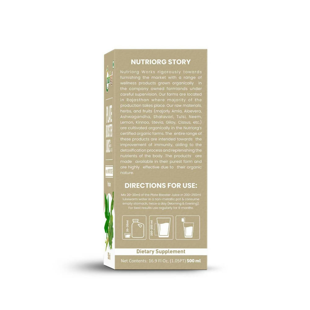 Nutriorg Plate Booster Juice - Distacart