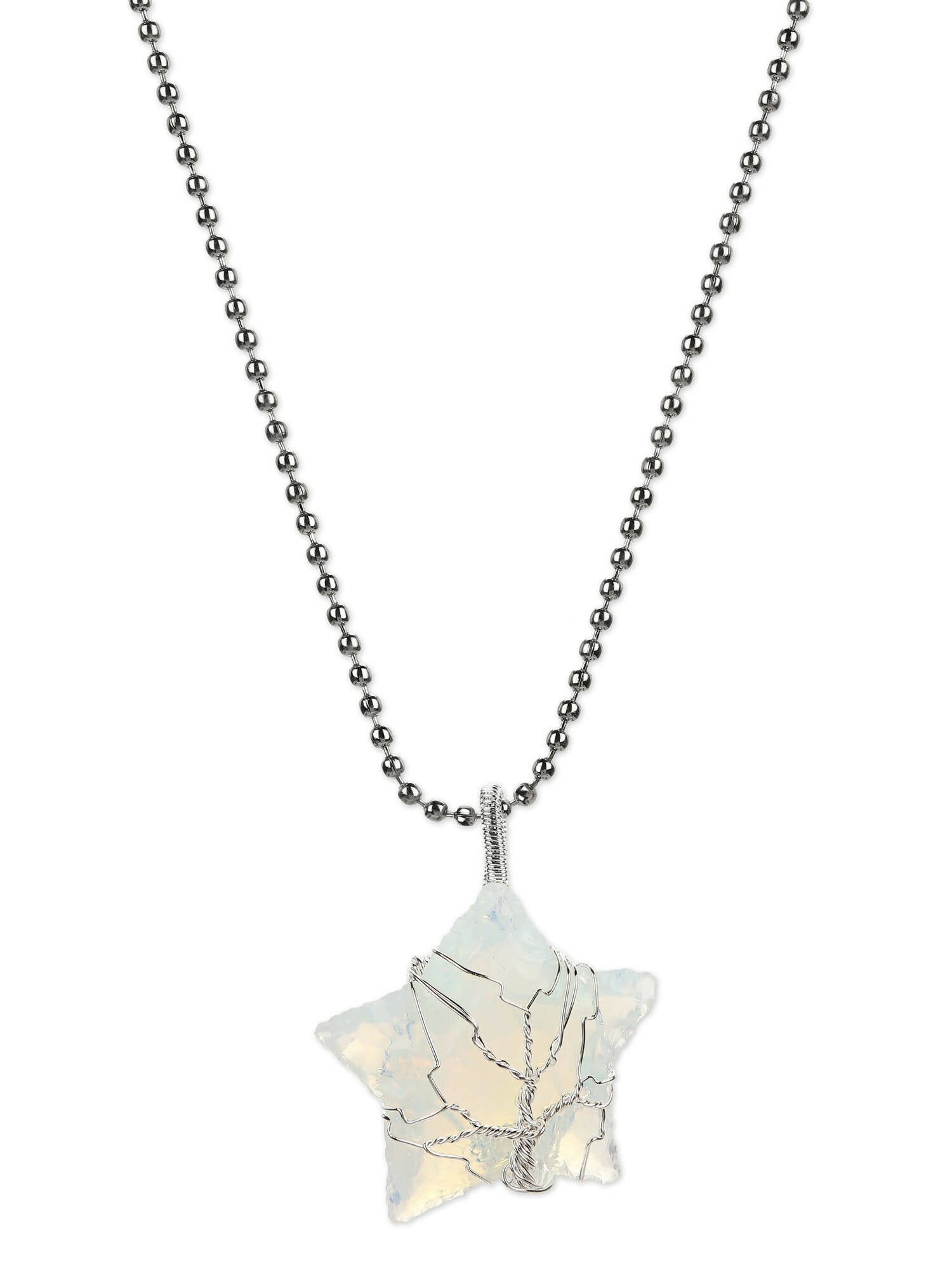 Women's Silver-Toned Blue Silver-Plated Handcrafted Chain - Ruby Raang - Distacart