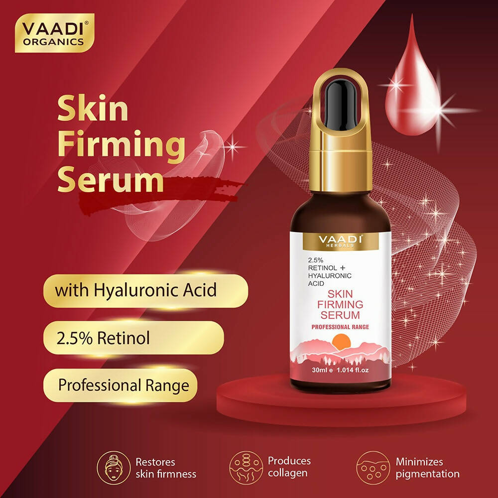 Vaadi Herbals Skin Firming Serum With 2.5% Retinol & Hyaluronic Acid - Distacart
