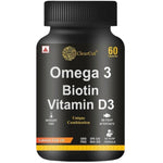 Thumbnail for ClearCut Omega 3 Biotin Vitamin D3 Capsules - Distacart