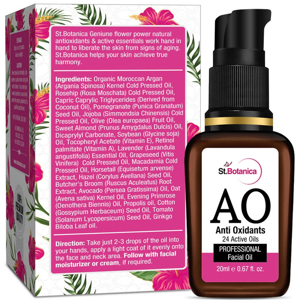 St.Botanica AO Anti Oxidant 24 Active Oils Professional Facial Oil