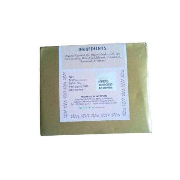 Satjeevan Organic Cedar Sandalwood Soap - Distacart
