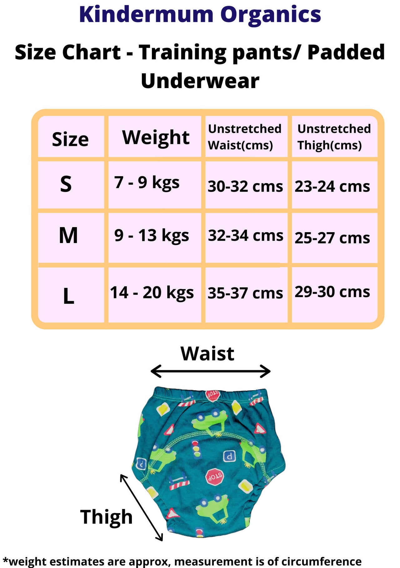 Kindermum Cotton Padded Pull Up Training Pants/Padded Underwear For Kids Sweet Treat & Transport-Set of 2 pcs - Distacart