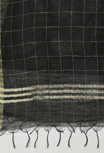 Thumbnail for Mominos Fashion Moeza Women's Cotton Zari Box Black Dupatta - Distacart