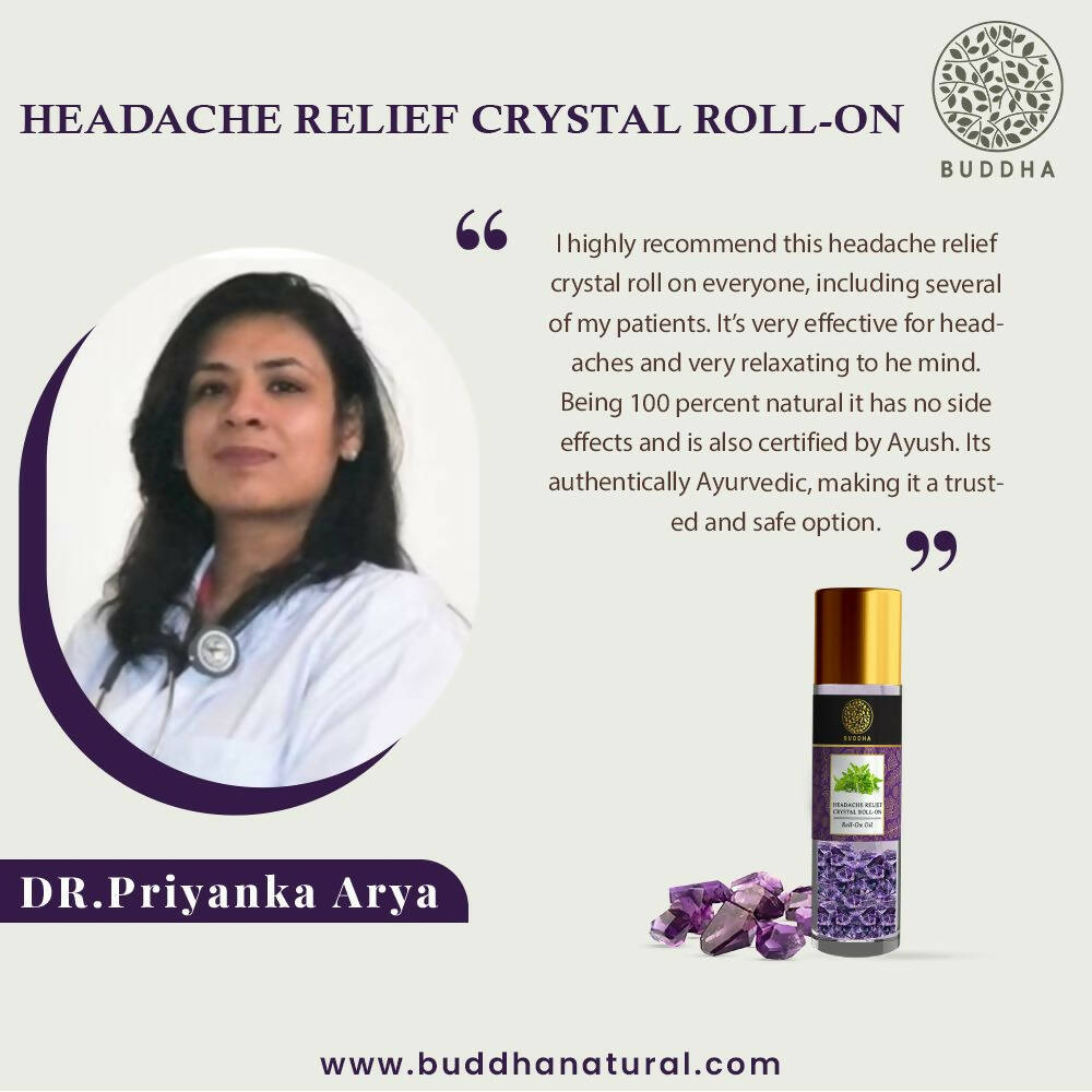 Buddha Natural Crystal Roll-On For Headache Relief - Distacart