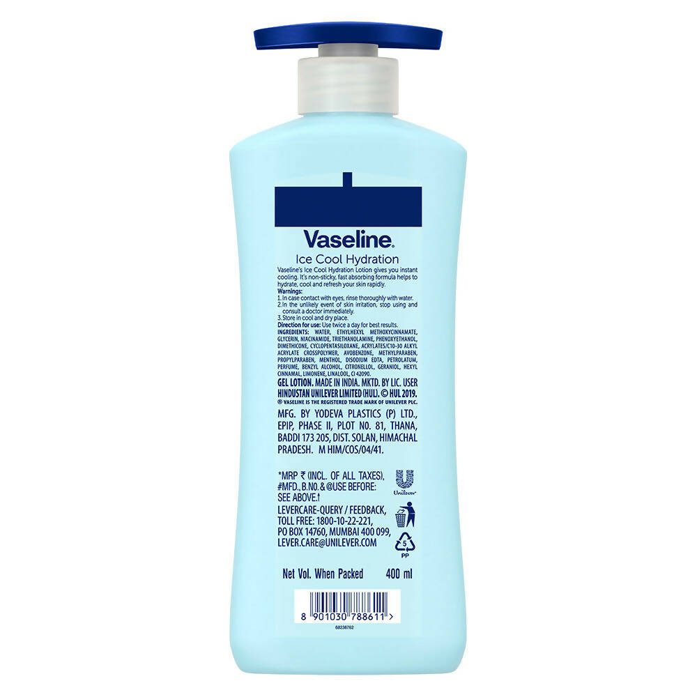 Vaseline Ice Cool Hydration Body Lotion - Distacart