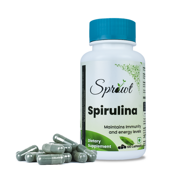 Sprowt Spirulina Capsules - Distacart
