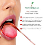 Thumbnail for Health and Yoga Copper Tongue Cleaner use