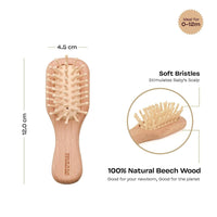 Thumbnail for Maate Baby Wooden Comb Set | Beechwood Comb and Hair Brush - Distacart