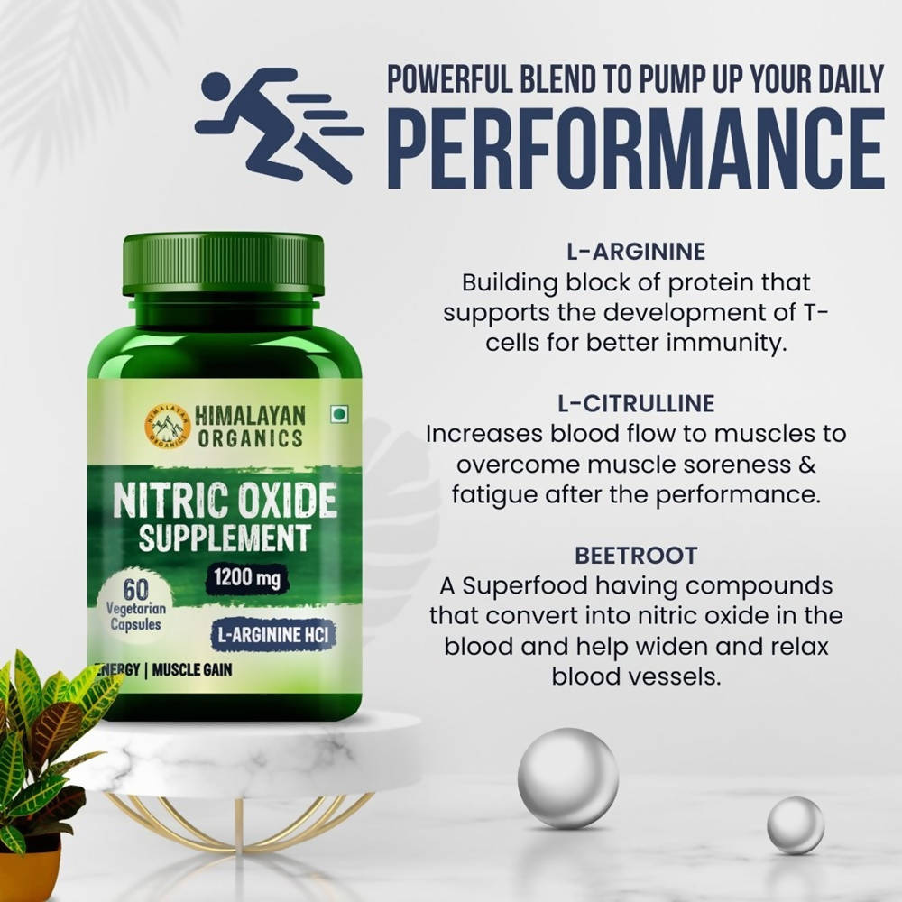 Himalayan Organics Nitric Oxide Supplement 1400 mg Tablets Online