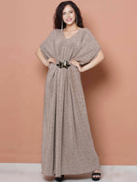 Thumbnail for Women Republic Hand Embellished Golden Gown - Distacart